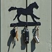 3 Hook Key Rack - Horse Galloping additional 2