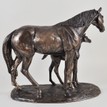 Mare and Foal Cold Cast Bronze Sculpture additional 3