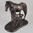 Mare and Foal Cold Cast Bronze Sculpture additional 5