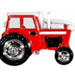 Red Tractor Rhodium Plated Cufflinks additional 2