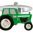 Green Tractor Rhodium Plated Cufflinks additional 2