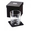 The Just Slate Company Etched Stag Whisky Glass and Slate Coaster additional 3