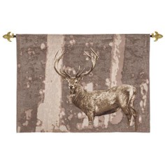 Hines of Oxford Stately Stag Taupe Tapestry
