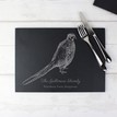 Personalised Pheasant Slate Table Mats - Set of 6 additional 2