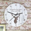 Personalised Highland Stag Wooden Clock additional 4