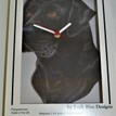 Black Labrador Wooden Clock additional 2