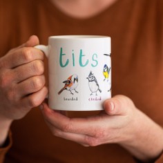 Sarah Edmonds Tits Ceramic Bird Mug