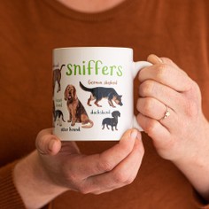 Sarah Edmonds Sniffers Ceramic Dog Mug