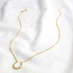 Gold Plated Crystal Horseshoe Necklace additional 3