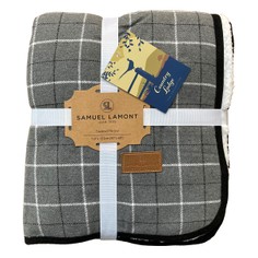 Country Lodge Tweed Blanket - Grey