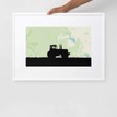 Personalised Tractor Map Print additional 1
