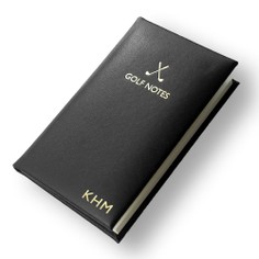 Personalised Luxury Leather Golf Notes Booklet