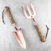 Personalised Luxe Copper Trowel and Fork Set additional 3