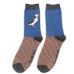 Men's Puffin Stripes Socks Denim additional 3