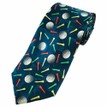 Golf Balls and Tees Silk Tie additional 2