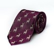 Fox & Chave Stag Plum Silk Tie additional 1