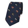 Soprano Navy Blue Luxury Silk Tie With Fly Fishing Hook Design additional 1
