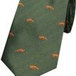 Soprano Foxes on Green Country Silk Tie additional 1