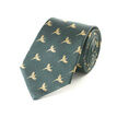 Fox & Chave Flying Pheasant Hunter Green Silk Tie additional 1