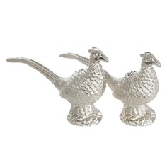 Culinary Concepts Silver Plated Pheasant Salt and Pepper Shaker Set