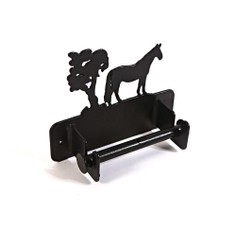 Wall Mounted Horse Loo Roll Holder