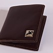 Tyler & Tyler Brown Leather Jeans Wallet - Horse Racing additional 1