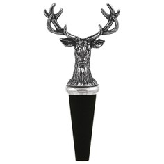 English Pewter Stag Bottle Stopper