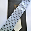 Fox & Chave Blue and Black Labrador Silk Tie additional 2