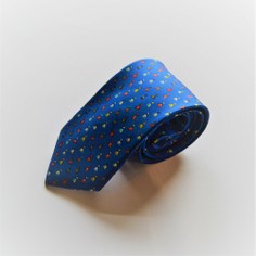 Fox & Chave Bryn Parry Jockey Silks Dark Blue Tie