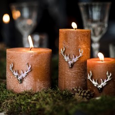 Culinary Concepts Small Stag Candle Pins - Set Of 3