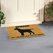 Coir 'My Lab May Lick you' Dog Doormat additional 2