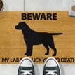 Coir 'My Lab May Lick you' Dog Doormat additional 3