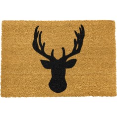 Coir Stag Head Silhouette Doormat