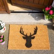 Coir Stag Head Silhouette Doormat additional 4