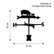 Buttercup Cow Weathervane additional 3