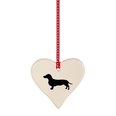 Victoria Armstrong Hanging Dachshund Heart