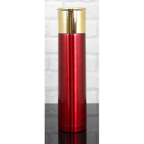 Shotgun Shell Red Cartridge Vacuum Flask - 1 Litre