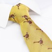 Soprano Standing Pheasant on Gold Woven Country Silk Tie additional 2