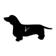 The Labrador Company Dachshund Wagging Tail Wall Clock