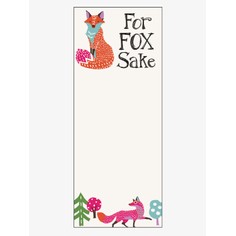 "For Fox Sake" Magnetic List Noteboard