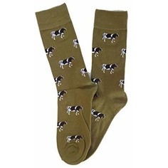 Men's Green Cow Socks