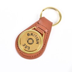 Gold Plated Cartridge Head Stamp Keyring