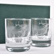 Pair of Red Deer Stag Whisky Glasses additional 1