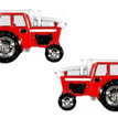 Red Tractor Rhodium Plated Cufflinks additional 1