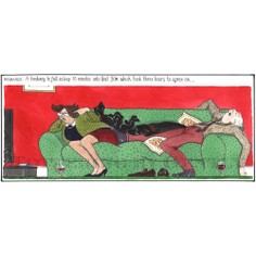 Tottering By Gently Print - Husbands A Tendency To Fall Asleep