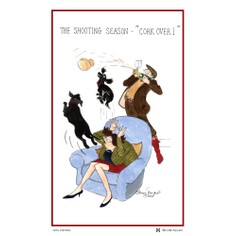 Tottering By Gently The Shooting Season Cotton Tea Towel