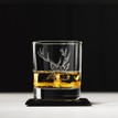 Just Slate Company Etched Stag Whisky Glass and Slate Coaster additional 1