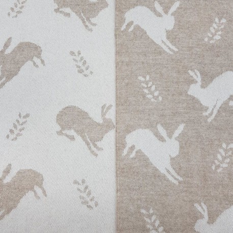 The Isle Mill Hare on Fawn Throw
