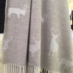 The Isle Mill Stag on Fawn Merino Wool Throw additional 2