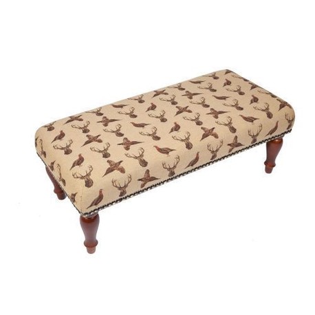 Hines of Oxford Highland Beige Country Animals Stool